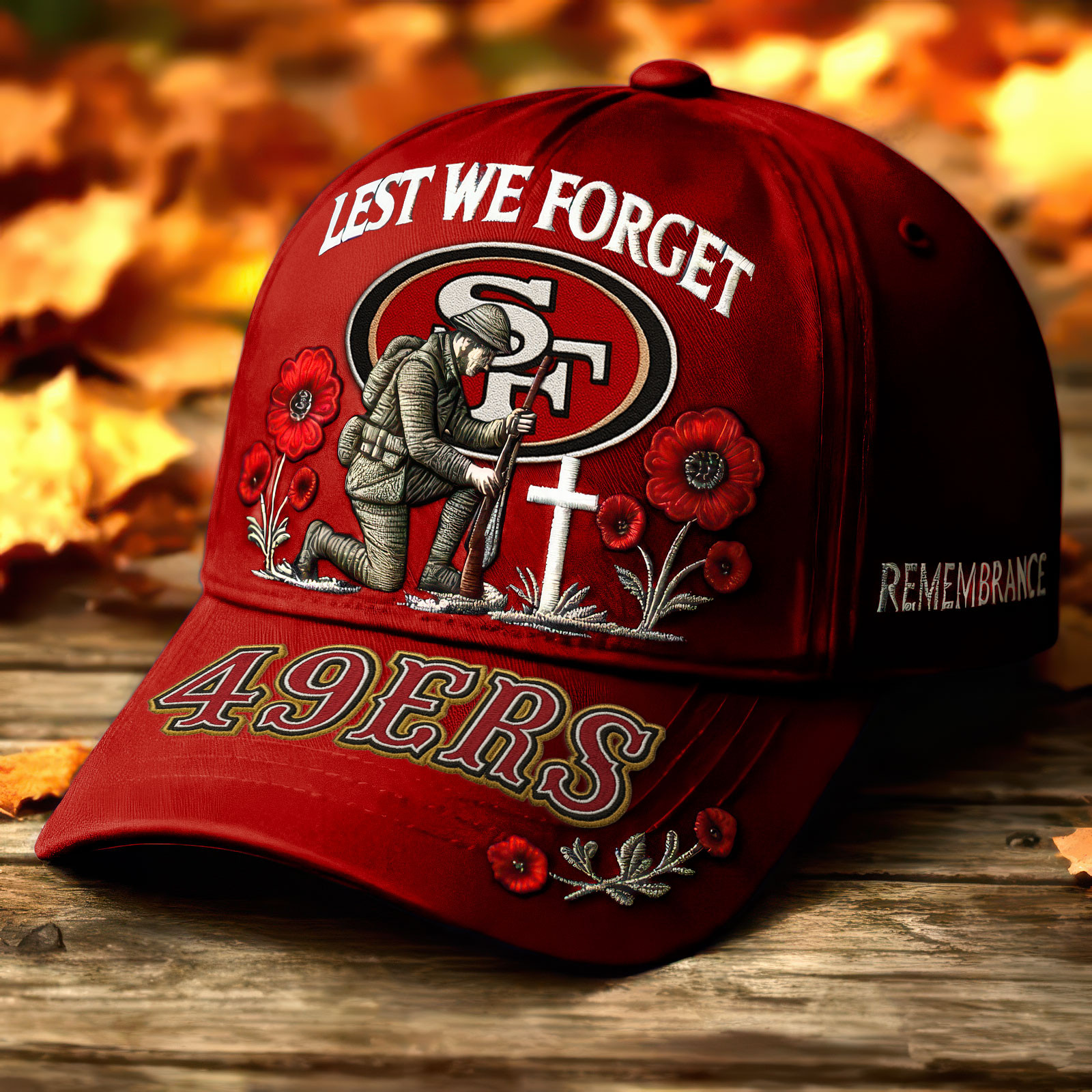 San Francisco 49ers | Premium NFL Lest We Forget Cap - Image 2