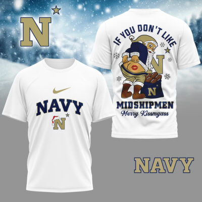 Navy Midshipmen | Premium NCAA Funny Xmas 3D Shirt
