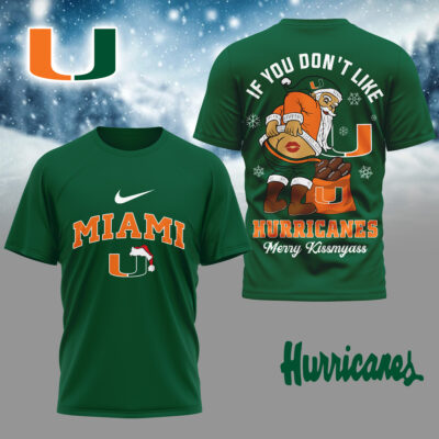 Miami Hurricanes | Premium NCAA Funny Xmas 3D Shirt