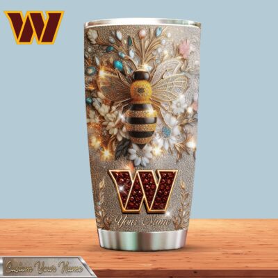 Washington Commanders | Premium NFL Bling Bee Tumbler