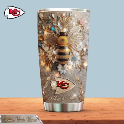 Kansas City Chiefs | Premium NFL Bling Bee Tumbler