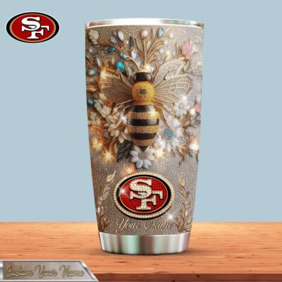 San Francisco 49ers | Premium NFL Bling Bee Tumbler