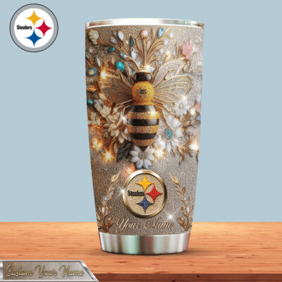 Pittsburgh Steelers | Premium NFL Bling Bee Tumbler