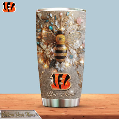 Cincinnati Bengals | Premium NFL Bling Bee Tumbler