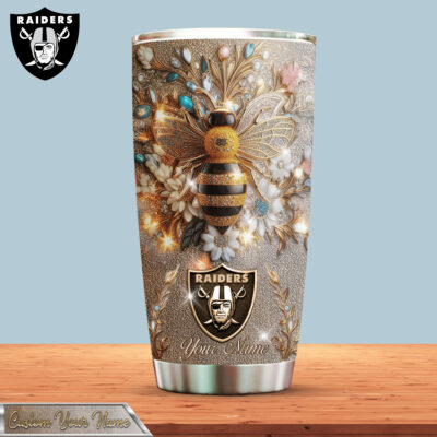 Las Vegas Raiders | Premium NFL Bling Bee Tumbler