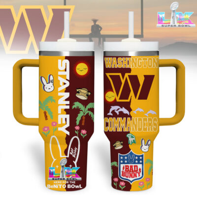 Washington Commanders | Premium NFL Here For Benito Bowl Tumbler 40oz - Default Title