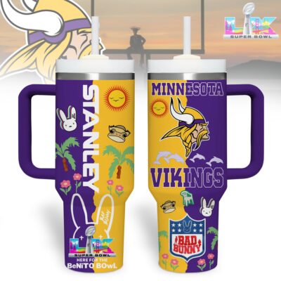 Minnesota Vikings | Premium NFL Here For Benito Bowl Tumbler 40oz - Default Title
