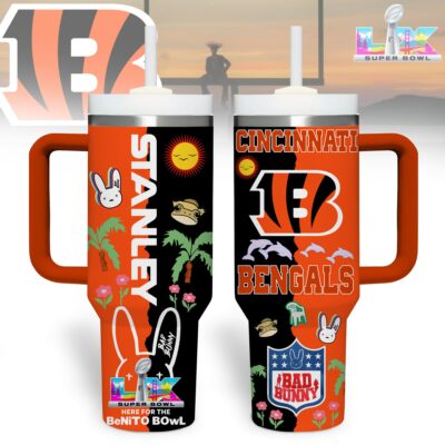 Cincinnati Bengals | Premium NFL Here For Benito Bowl Tumbler 40oz