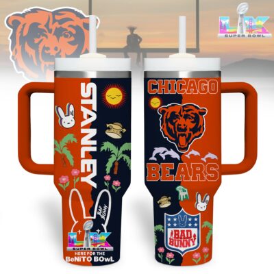 Chicago Bears | Premium NFL Here For Benito Bowl Tumbler 40oz