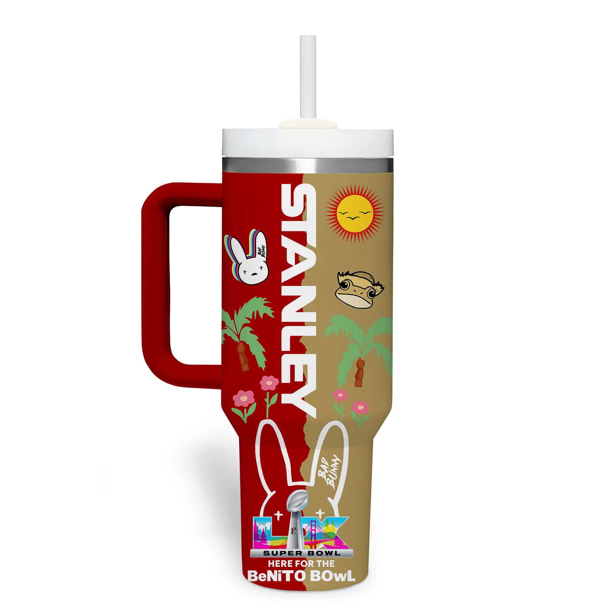 San Francisco 49ers | Premium NFL Here For Benito Bowl Tumbler 40oz - Image 4