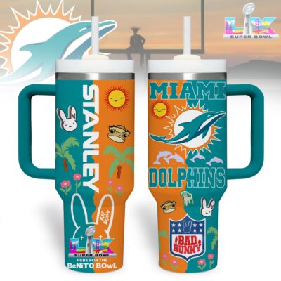 Miami Dolphins | Premium NFL Here For Benito Bowl Tumbler 40oz
