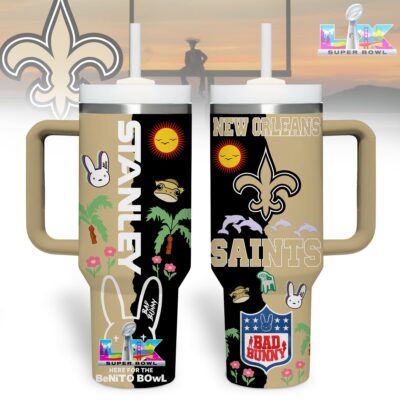 New Orleans Saints | Premium NFL Here For Benito Bowl Tumbler 40oz