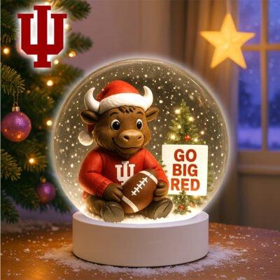 Indiana Hoosiers | Premium NCAA Mascot Cozy Christmas Decoration Led Light