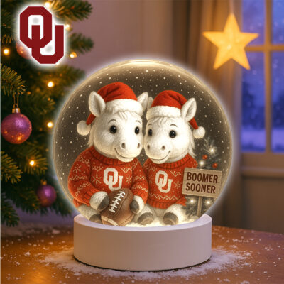 Oklahoma Sooners | Premium NCAA Mascot Cozy Christmas Decoration Led Light