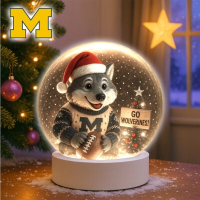 Michigan Wolverines | Premium NCAA Mascot Cozy Christmas Decoration Led Light