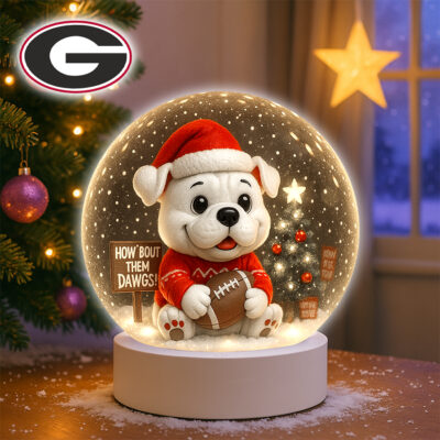 Georgia Bulldogs | Premium NCAA Mascot Cozy Christmas Decoration Led Light