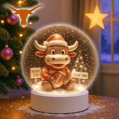 Texas Longhorns | Premium NCAA Mascot Cozy Christmas Decoration Led Light