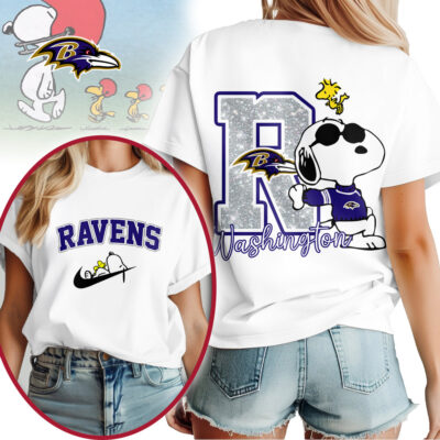 Baltimore Ravens | Premium NFL Snoopy 3D Shirt