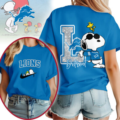 Detroit Lions | Premium NFL Snoopy 3D Shirt