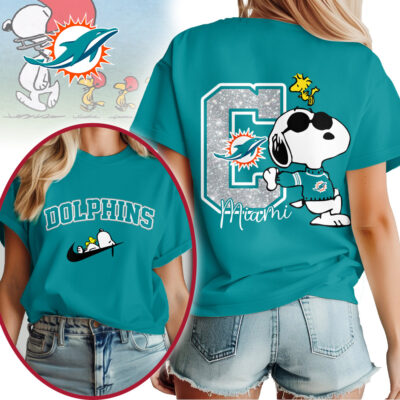 Miami Dolphins | Premium NFL Snoopy 3D Shirt