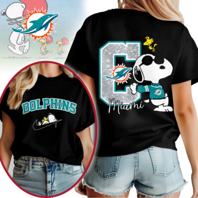 Miami Dolphins | Premium NFL Snoopy 3D Shirt