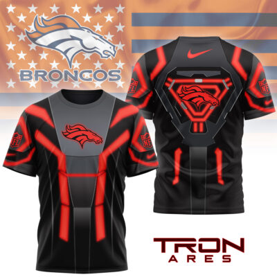 Denver Broncos | Premium NFL Sci-Fi Tron Ares 3D Shirt