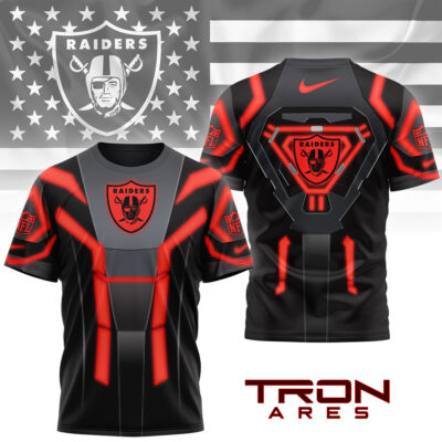 Las Vegas Raiders | Premium NFL Sci-Fi Tron Ares 3D Shirt