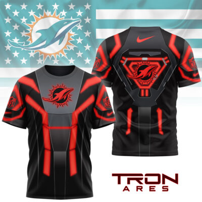 Miami Dolphins | Premium NFL Sci-Fi Tron Ares 3D Shirt
