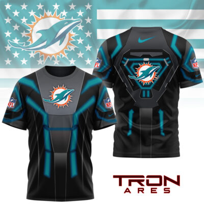 Miami Dolphins | Premium NFL Sci-Fi Tron Ares 3D Shirt