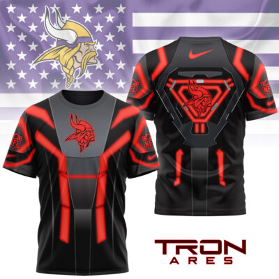 Minnesota Vikings | Premium NFL Sci-Fi Tron Ares 3D Shirt