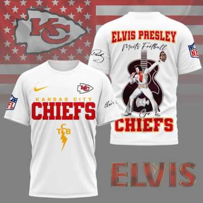Kansas City Chiefs | Premium NFL Elvis Presley Fan 3D Shirt