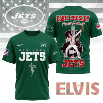 New York Jets | Premium NFL Elvis Presley Fan 3D Shirt