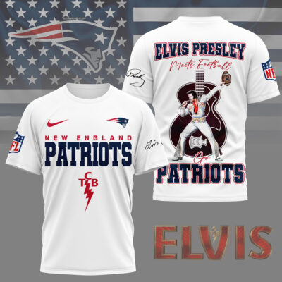 New England Patriots | Premium NFL Elvis Presley Fan 3D Shirt
