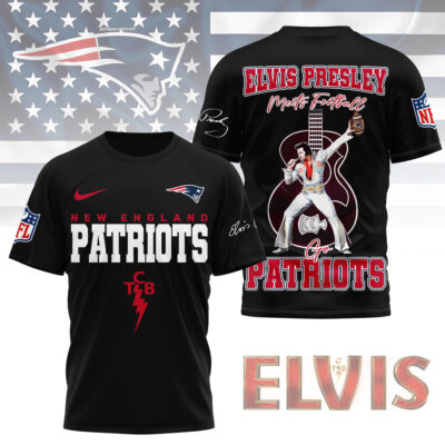 New England Patriots | Premium NFL Elvis Presley Fan 3D Shirt