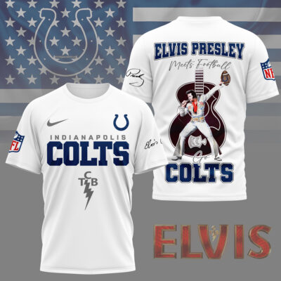 Indianapolis Colts | Premium NFL Elvis Presley Fan 3D Shirt