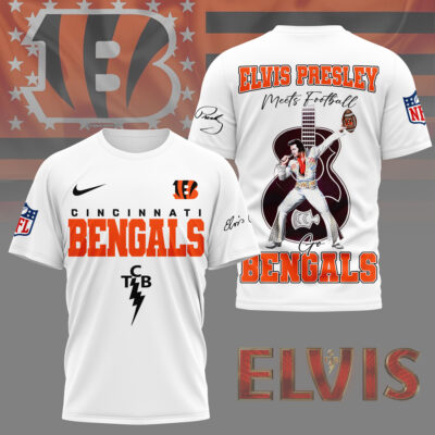 Cincinnati Bengals | Premium NFL Elvis Presley Fan 3D Shirt