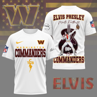 Washington Commanders | Premium NFL Elvis Presley Fan 3D Shirt
