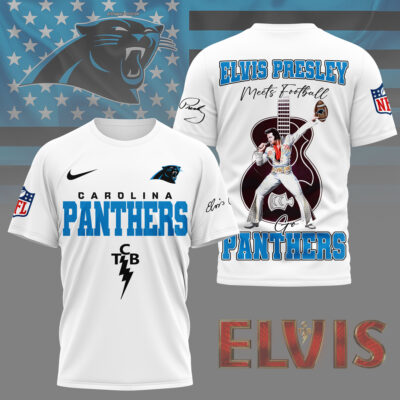 Carolina Panthers | Premium NFL Elvis Presley Fan 3D Shirt