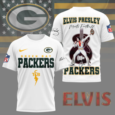 Green Bay Packers | Premium NFL Elvis Presley Fan 3D Shirt