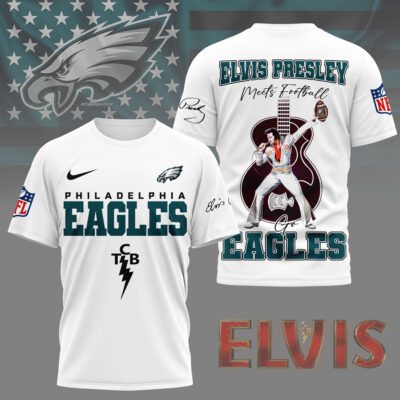 Philadelphia Eagles | Premium NFL Elvis Presley Fan 3D Shirt