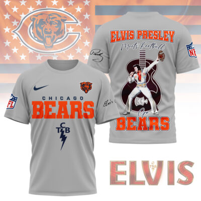 Chicago Bears | Premium NFL Elvis Presley Fan 3D Shirt