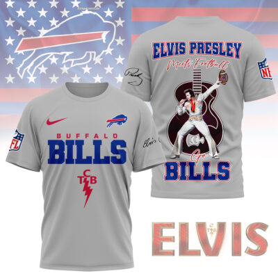Buffalo Bills | Premium NFL Elvis Presley Fan 3D Shirt