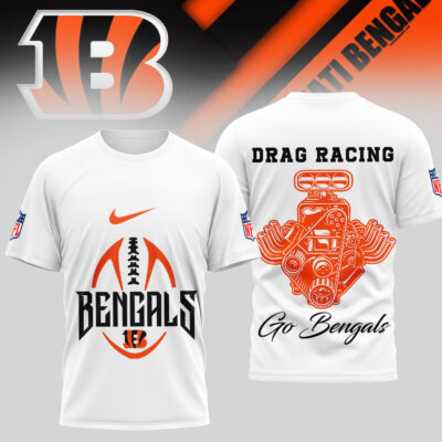 Cincinnati Bengals | Premium NFL Drag Racing 3D Shirt