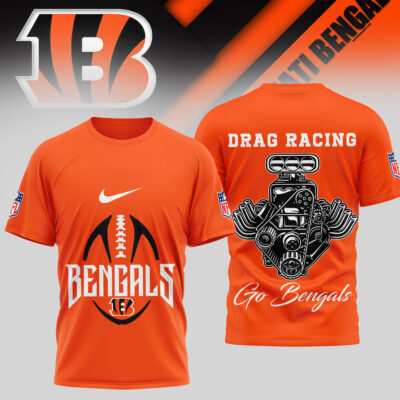 Cincinnati Bengals | Premium NFL Drag Racing 3D Shirt