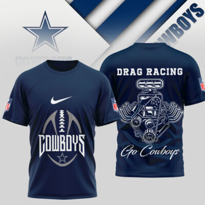 Dallas Cowboys | Premium NFL Drag Racing 3D Shirt