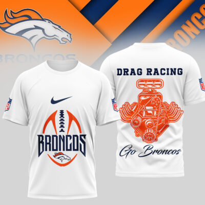 Denver Broncos | Premium NFL Drag Racing 3D Shirt