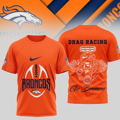 Denver Broncos | Premium NFL Drag Racing 3D Shirt