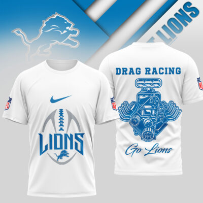 Detroit Lions | Premium NFL Drag Racing 3D Shirt