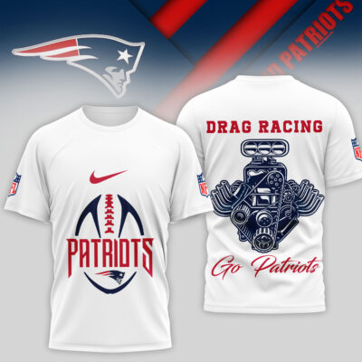 New England Patriots | Premium NFL Drag Racing 3D Shirt