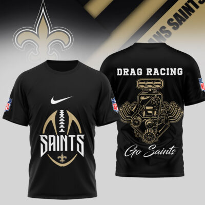 New Orleans Saints | Premium NFL Drag Racing 3D Shirt